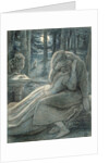 Love, a couple in a wood by John Everett Millais