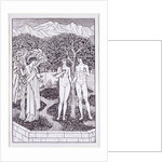 Adam and Eve in the Garden of Eden by William Morris