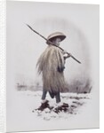 A workman in rain dress by Felice Beato