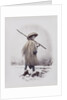 A workman in rain dress by Felice Beato