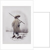 A workman in rain dress by Felice Beato