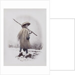 A workman in rain dress by Felice Beato