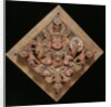Shiva depicted on a ceiling panel by Unknown