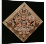 Shiva depicted on a ceiling panel by Unknown