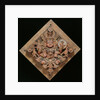 Shiva depicted on a ceiling panel by Unknown