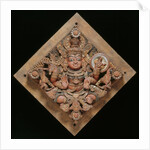 Shiva depicted on a ceiling panel by Unknown