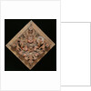 Shiva depicted on a ceiling panel by Unknown