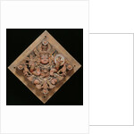 Shiva depicted on a ceiling panel by Unknown