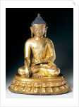 Seated figure of the Buddha Sakayamuni. Tibet, 16th century by Unknown