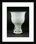 Lotus Vase & Dragon Pedestal by Unknown