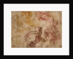 Heads of Angels, drawings of Virgin and Child by Giulio Cesare Procaccini