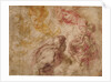 Heads of Angels, drawings of Virgin and Child by Giulio Cesare Procaccini