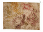 Heads of Angels, drawings of Virgin and Child by Giulio Cesare Procaccini