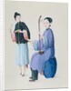 Two Women Playing Musical Instruments by Unknown