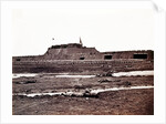 The side of the fort from which the Chinese escaped the effects of the British and French Artillery by Felice Beato
