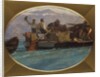 Luggage Boat on Lake Geneva by Francois Bocion