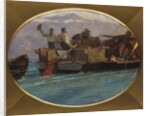 Luggage Boat on Lake Geneva by Francois Bocion