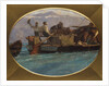 Luggage Boat on Lake Geneva by Francois Bocion