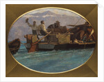 Luggage Boat on Lake Geneva by Francois Bocion
