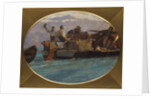 Luggage Boat on Lake Geneva by Francois Bocion