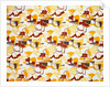 Art Deco textile design by Pierre Chareau