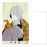 Portrait of a veiled woman by Chikanobu Toyohara