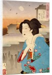 The Moon in Early Morning by Tsukioka Yoshitoshi