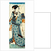Girl with Scissors by Utagawa Kunisada