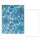 Panel of resist-dyed cotton by Unknown