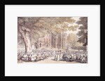 A Party in the Grounds of Ham House by Thomas Rowlandson