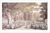 A Party in the Grounds of Ham House by Thomas Rowlandson