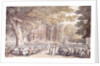 A Party in the Grounds of Ham House by Thomas Rowlandson