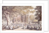 A Party in the Grounds of Ham House by Thomas Rowlandson