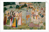 Krishna celebrating the Holi festival. India, late 18th century by Unknown