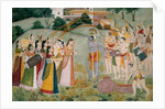 Krishna celebrating the Holi festival. India, late 18th century by Unknown