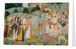 Krishna celebrating the Holi festival. India, late 18th century by Unknown