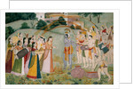 Krishna celebrating the Holi festival. India, late 18th century by Unknown