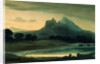 Mountainous Landscape Afterglow by John Varley