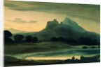 Mountainous Landscape Afterglow by John Varley