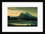Mountainous Landscape Afterglow by John Varley