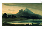 Mountainous Landscape Afterglow by John Varley