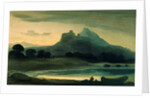 Mountainous Landscape Afterglow by John Varley