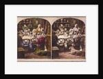 Group at dining table by James Elliot