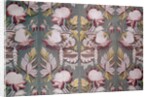 Floral textile design by Unknown
