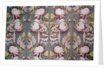 Floral textile design by Unknown