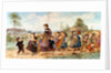 Promenade de l'école, made by Joseph-Théodore Deck, decorated by Albert Anker. Paris, France, 1869 by Joseph-Theodore Deck