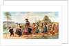 Promenade de l'école, made by Joseph-Théodore Deck, decorated by Albert Anker. Paris, France, 1869 by Joseph-Theodore Deck