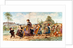 Promenade de l'école, made by Joseph-Théodore Deck, decorated by Albert Anker. Paris, France, 1869 by Joseph-Theodore Deck