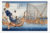 Fine view of Mount Fuji from Tsukudajima by Utagawa Kuniyoshi