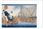 Fine view of Mount Fuji from Tsukudajima by Utagawa Kuniyoshi